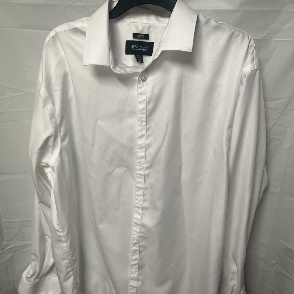 Kenneth Cole Classic White Dress Shirt